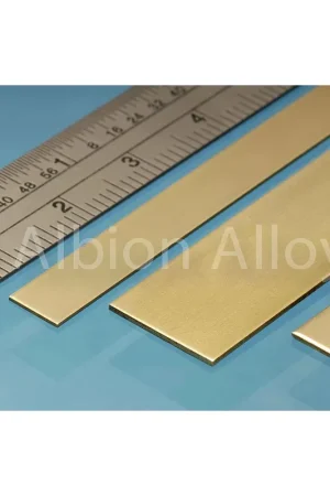 [ ABBS1M ] Brass Strip 6 x 0.4 x 305mm (5p.) Op = Op