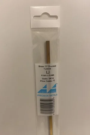 Korting [ ABUC4 ] Brass "U" 4x4x305 mm (1p.)