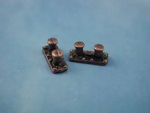 [ AE5441-42 ] Aeronaut dubbele bolder metaal bronskleurig 16x6x7mm 2st Finale Uitverkoop