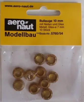 Shop Nu [ AE5760-58 ] aeronaut patrijspoorten met glas 18mm 10st