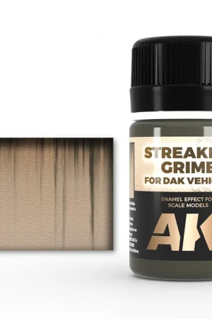 [ AK067 ] Ak-interactive Enamel effects STREAKING GRIME FOR AFRIKA KORPS VEHICLES Beste Prijs