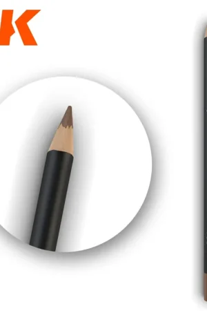 [ AK10010 ] Ak-interactive Weathering pencils Watercolor Pencil Sepia Premium