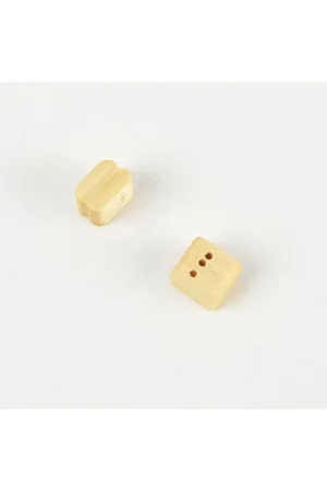 [ AMA4089/07 ] Amati blokjes 7 mm 3 gaatjes ramin 100st Nu Kopen