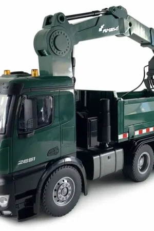 [ AMEWI22568 ] Amewi Mercedes-Benz Arocs Crane Truck with Tipper RTR green Korting