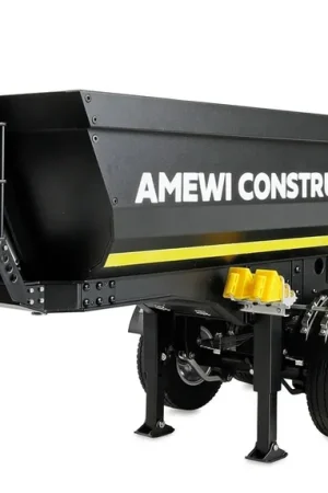 Populair [ AMEWI22736 ] Amewi Three-Axle Semi-Trailer with Metal Dump Body 1 14 black