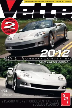 Hete Deal [ AMT786 ] Chevy corvette convertible and coupe 2012 Vette 1/25 - 2 modellen