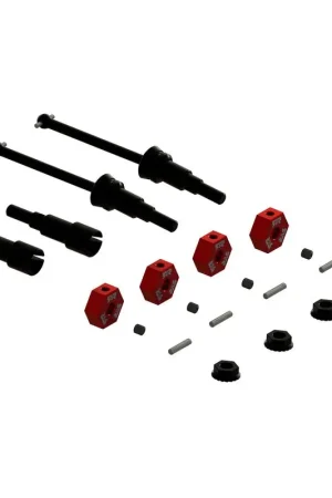 Weekendaanbieding [ ARA311231 ] Metal Axle & Wheel Hex Set B (4st) - GROM