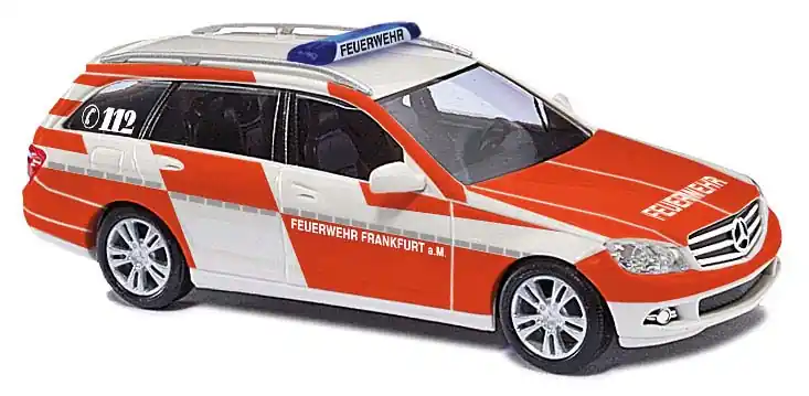 Rechtstreeks Van De Fabrikant [ BUSCH43670 ] Busch 1/87 MERCEDES C-KLASSE FW FRANKFURT/MAIN 2006