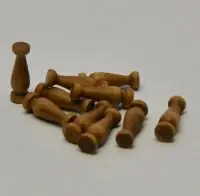 [ COC68 ] Corel relingsteuntjes notelaar 12 mm 50st Direct Verzonden