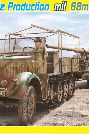 [ DRA6971 ] Dragon Sd.Kfz.7 8t Halftrack mit 88mm Flak 36/37 1/35 Op = Op