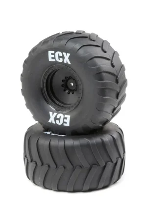[ ECX43016 ] Tire + Wheel Crush 2WD - 2st Voordeelprijs