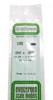 Shop Nu [ EG100 ] Evergreen styrene strip 0.25x0.5 x 350 mm (10st.)