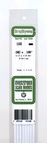 [ EG168 ] Evergreen styrene strop 2 x4.8x350 mm ( 8s.) Actieprijs