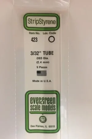 Weekendaanbieding [ EG423 ] Evergreen styrene buis 2,4x610mm (9st.)