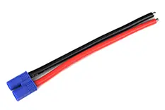 Weekendaanbieding [ GF-1077-002 ] Connector met kabel - EC-3 - Goud contacten - Vrouw. connector - 12AWG Siliconen-kabel - 12cm - 1 st