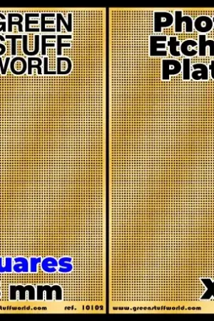 Lage Prijs [ GSW10102 ] Green stuff world photo-etched plates squares 0.5mm (2 stuks)