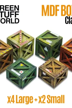 Premium [ GSW10298 ] Green stuff world MDF Boxes