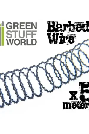 [ GSW11031 ] Green Stuff World Barbed Wire 5m (Scale 1/48 - 1/52) (30mm) Laatste Versie