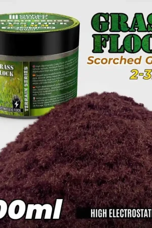 [ GSW11147 ] Green Stuff World Statische Grasvlok 2-3mm - VERSCHROEFD BRUIN - 200 ml Beperkte Voorraad