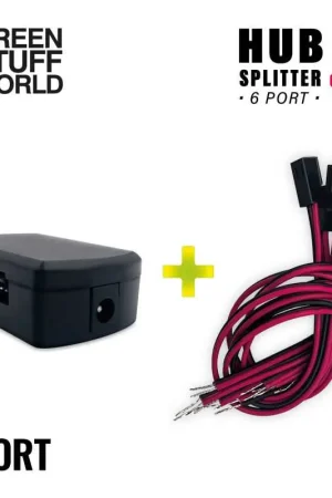 [ GSW11921 ] Green stuff world 6-port HUB Splitter + 6 quick connect cables Beperkte Voorraad