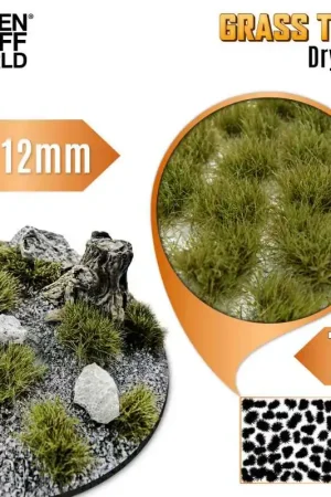 [ GSW12941 ] Green stuff world Static Grass Tufts 12 mm - Dry Green Hete Deal