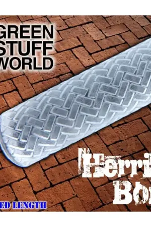 [ GSW1675 ] Green stuff world herringbone rolling pin Hoge Kwaliteit