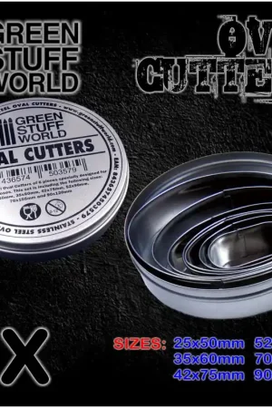 Gecertificeerd [ GSW1998 ] Green stuff world Oval Cutters for Bases