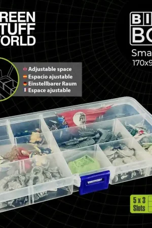 Superprijs [ GSW3553 ] Green stuff world Removable plastic bits box (storage box)