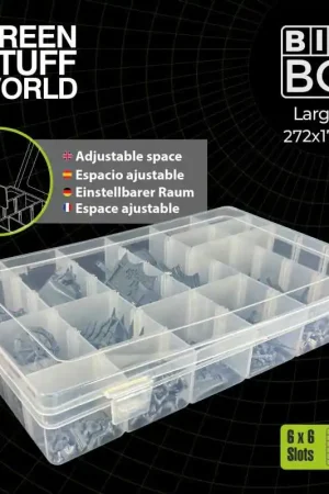 Speciale Aanbieding [ GSW3555 ] Green stuff world removable plastic bits box (storage box)