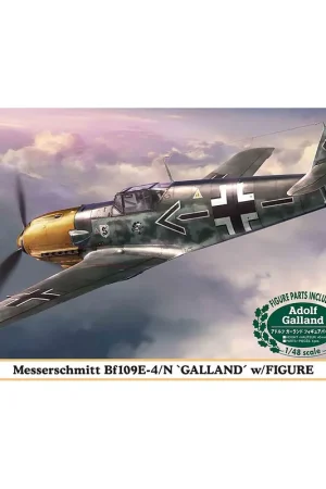 [ HAS07500 ] Hasegawa Messerschmitt Bf109E-4/N "Galland" w/Figure 1/48 Flitsaanbieding