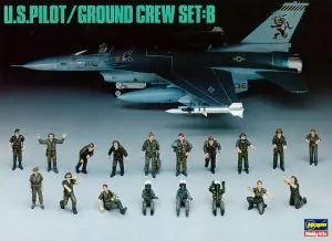 [ HAS36005 ] Hasegawa U.S. PILOT/GROUND CREW SET B 1/48 Gratis Retour