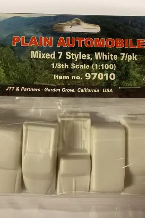 Rechtstreeks Van De Fabrikant [ JTT97010 ] Plain Automobiles 1 100 Mixed 7 Styles White (7stuks)