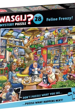 [ JUMBO00506 ] Jumbo Wasgij? Mystery Puzzle - 28 - Feline Frenzy - 1000 stukjes Express Levering