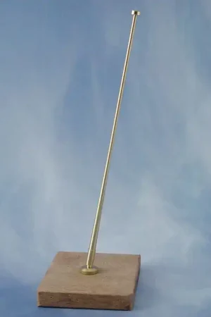 [ KR63432 ] Krick Brass flagpole with angled base (2 pieces) Laatste Kans