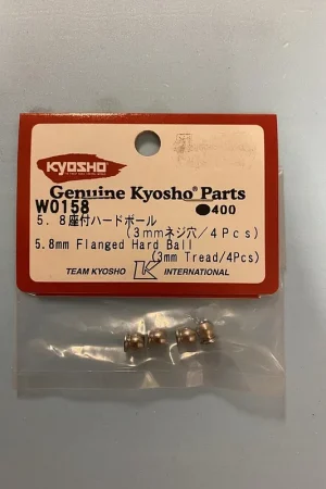 [ KW-0158 ] Kyosho 5.8mm Flanged Hard Ball (3mm Tread/4 pcs) Lage Prijs