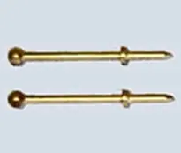 [ M31700 ] Mantua relingpaaltjes messing 1 gaatje 2x12mm 10st Beperkte Voorraad