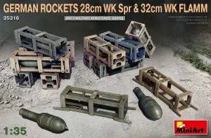 Weekendaanbieding [ MINIART35316 ] Miniart german Rockets 28 cm WK Spr & 32cm WK FLAMM 1/35