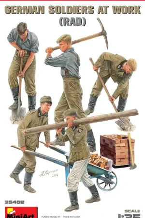 Must-Have [ MINIART35408 ] Miniart German Soldiers At Work (RAD) 1/35