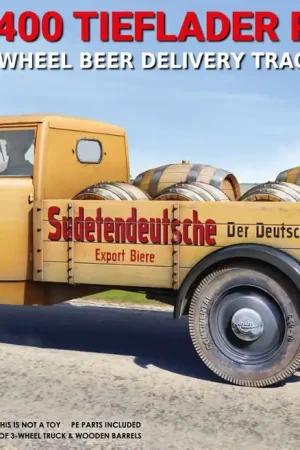 Bestseller [ MINIART38045 ] Miniart Tempo A400 Tieflader pritsche 3-wheel beer delivery track 1/25