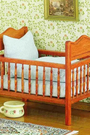 [ MM40039 ] Mini Mundus Kinderbed met schuimmatras (9,5x11x7cm) Merkproduct
