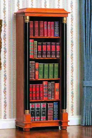 [ MM40103 ] Mini Mundus Biedermeier Boekenkast 16x6x4cm Laatste Versie