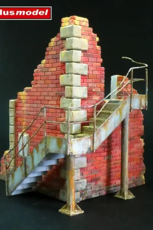 Exclusieve Aanbieding [ PLUSMODEL197 ] Corner with stairs 1/35