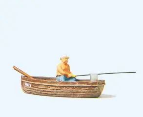 Snelle Levering [ PRE28052 ] Preiser visser in boot 1/87 HO