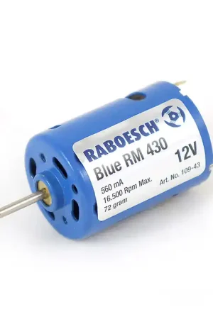 [ RA109-43 ] Raboesch Electric Brushed Motor Blue RM 430 Fabrieksprijs