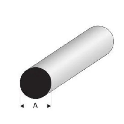 Weekendaanbieding [ RA400-55 ] Raboesch PLASTIC ROND VOL 2.5 mm 1 meter
