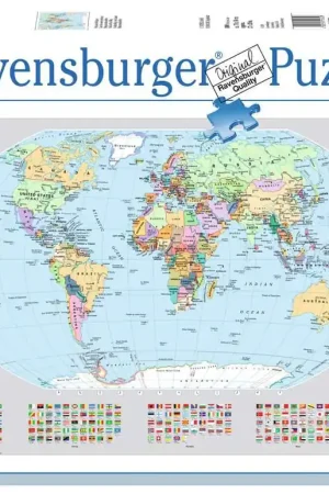 [ RAV15652 ] Ravensburger Staatkundige wereldkaart - 1000 stukjes Lage Prijs