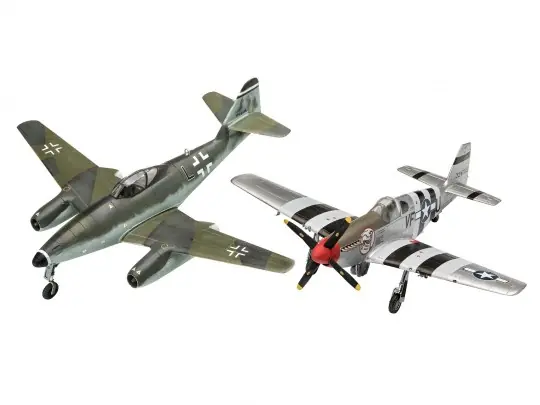 [ RE03711 ] Revell combat set messerschmitt Me262 & P-51B mustang 1/72 Lage Prijs