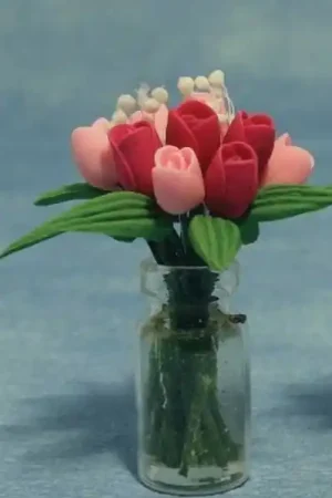 [ SADD1276 ] Streets Ahead Dollshouse Tulpen in Vaas 1 stuks Populair
