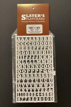 [ SL-1107 ] Slater‘s Plastikard 7mm lettering and numbers Meest Verkocht