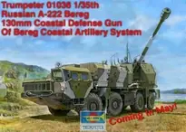 Gratis Retour [ TRU01036 ] russian a-222 bereg 130 mm 1/35